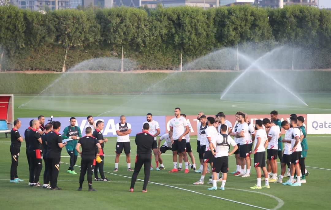 المنتخب الوطني يواصل التحضير لمواجهة أستراليا 